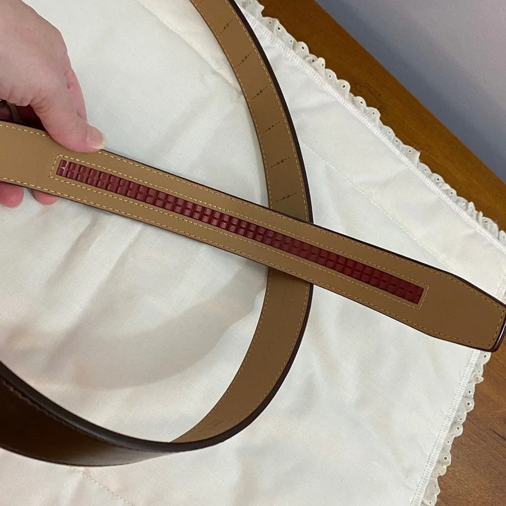 Nexbelt PreciseFit Ratchet Belt Men One Size Brown Leather No Holes Buckle